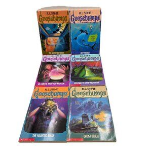 R. L Stine Goosebumps Vintage 90s Horror Book Bundle Lot Of 6 Read
